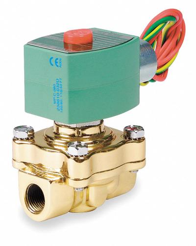 REDHAT Solenoid Valve: 2-Way, Normally Closed, 1/2 in Pipe Size, 110V AC/120V AC - 2-Way/2-Position, Normally Closed Solenoid Valves