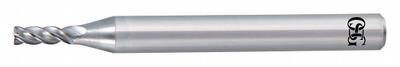 OSG A BRAND Square End Mill: Carbide, 4 Flute, 5 mm Mill Dia, 13 mm LOC - Fast-Cutting Carbide Square End Mills for Hardened Materials
