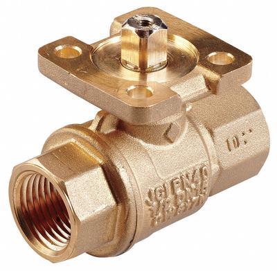 HVAC Control Ball Valve: 2-Way, 1/2 in Female NPT, 1.2 CV Flow, 200 psi Close-off - 2-Way NPT Connection Ball Valves