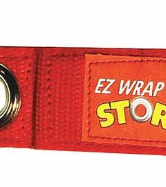 EZ WRAP 'N STOR Hook-and-Loop Cable Wrap: 4 in Lg, 3.00 in, 1.5 in Wd, Red, Reusable Wire Ties (MPN EZWRAPNGSTORS). Key specifications — Color: Red; Brand: EZ WRAP 'N STOR; Includes: Reusable Wire Ties; Max. Bundle Dia.: 3.00 in.