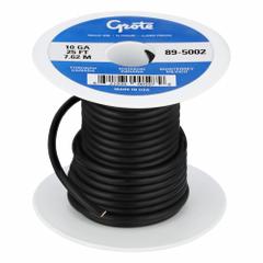 GROTE Primary Automotive Wire: GPT, 25 ft, 1 Conductor, 10 AWG, Black, 60 V Volt (MPN 89-5002). Key specifications — Brand: GROTE.