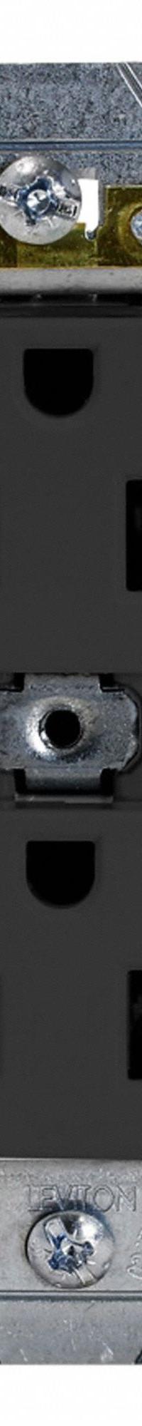 LEVITON Duplex Receptacle Outlet: Duplex, 5-20, Black, 125V AC, 20 A, 2 Pole / 3 Wire (MPN 5362-SE)