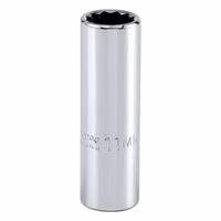 PROTO Socket: Metric, 1/4 in Drive Size, 11 mm Socket Size, 12-Point, Deep, Chrome, Socket (MPN J4711LTM). Key specifications — attr1204417: PROTO; attr1204392: Chrome.