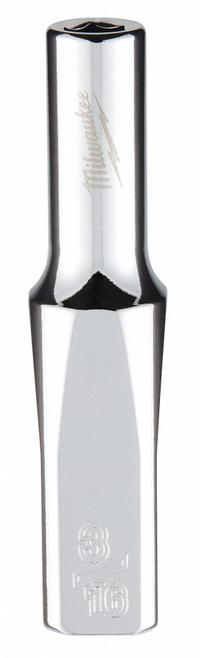 MILWAUKEE Deep Well Socket: SAE, 1/4 in Drive Size, 3/16 in Socket Size, 6-Point, Deep, Chrome (MPN 45-34-9012). Key specifications — attr1204417: MILWAUKEE; attr1204392: Chrome.
