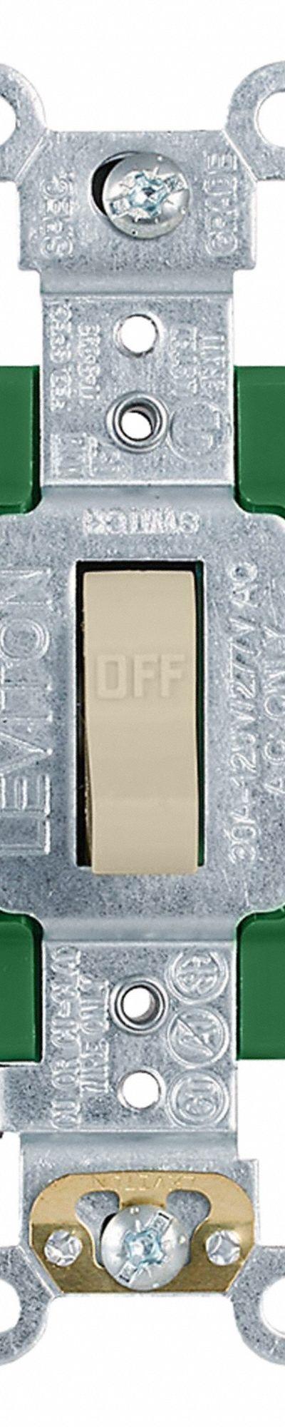 LEVITON Wall Switch: Toggle Switch - Toggle Wall Switches