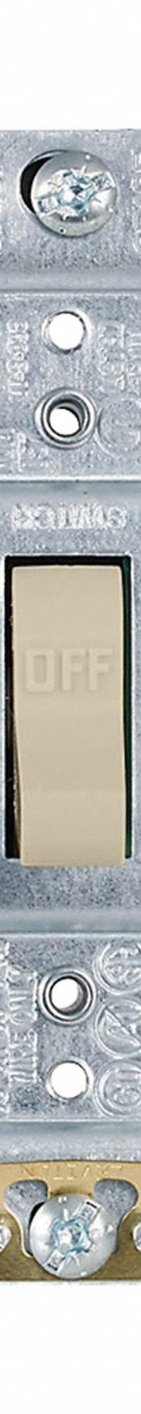 LEVITON Wall Switch: Toggle Switch, Single Pole, Maintained, Ivory, 120/277V AC, 30 A (MPN 3031-2I). Key specifications — Illuminated: No; Voltage Rating: 120/277V AC.