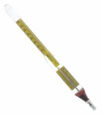 API Hydrometer: API Combined Form, 45/90, 0.5, 7 1/2 in Overall Ht (MPN GW5001). Key specifications — Features: +20 to 130ºF Thermometer; Range: 45/90; Scale Divisions: 0.5; Scale Type: API Combined Form.