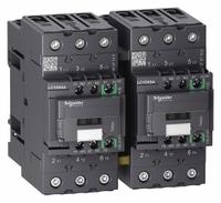 SCHNEIDER IEC Magnetic Contactor: Reversing, 3 Poles, 3NO Contacts, 65 A, 120V AC/240V AC Coil (MPN LC2D65AKUE). Key specifications — Brand: SCHNEIDER; Integrated Surge Suppression: No.