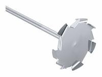 IKA Dissolver Stirrer: Dissolver Stirrer, 3/8 in Shaft Dia, 13 3/4 in Shaft Lg, 4 in Blade Dia (MPN 0002387900). Key specifications — Brand: IKA; Compatible with Manufacturer Model Number: 0004238101.
