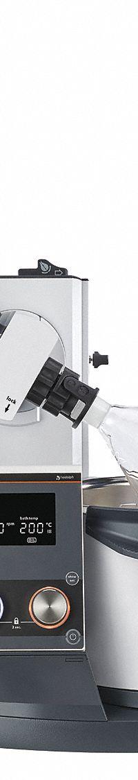 HEIDOLPH Rotary Evaporator: Motor, 5 L, 10 RPM to 280 RPM, 1,300 W Heating Capacity (MPN 036040061). Key specifications — Brand: HEIDOLPH; Height Adjustment Method: Motor; Included Glassware Series and Type: G3 Vertical Condenser; Vacuum Controller: No; Vapor Temperature Sensor: No; Features: Easy Adjustment of the Immersion Depth Up to 155 mm and the Inclination Angle from 20° to 80°.