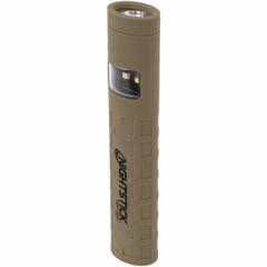 NIGHTSTICK General Purpose Handheld Flashlight: 90 lm, 3 hr Run Time at Max. Brightness, Tan, Body (MPN NSP-1400T). Key specifications — Brand: NIGHTSTICK; Battery Requirements - Broad: Includes 2 AAA.