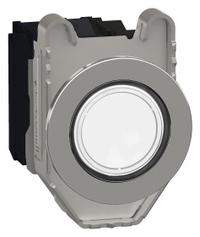 SCHNEIDER Illuminated Push Button: Illuminated, Flush Profile, Metallic, 30 mm, 1NO/1NC (MPN XB4FW31M5). Key specifications — Brand: SCHNEIDER; Action: Momentary; Series: XB4; Push Button Material Type: Metallic.