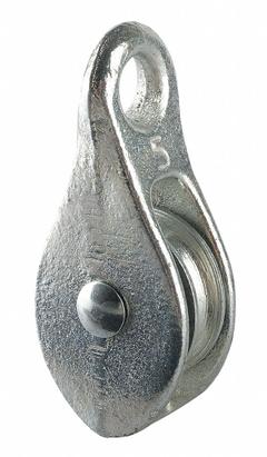 PEERLESS Pulley Block: Fixed, Lifting/Pulling, 3/16 in Compatible Rope Dia, Fibrous Rope, Fixed Eye (MPN 3-010-03-B6-). Key specifications — Product Type: Pulley Block; Brand: PEERLESS; Compatible Rope Type: Fibrous Rope; Pulley Type: Fixed; Attachment Type: Fixed Eye; Operation: Lifting; Bearing Type: Sleeve; Finish: Plain.