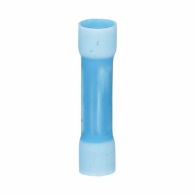 PANDUIT Butt Splice Connector: Blue, Vinyl, For Wire Size 16 AWG – 14 AWG, 600 V - Insulated Butt Splice Connectors