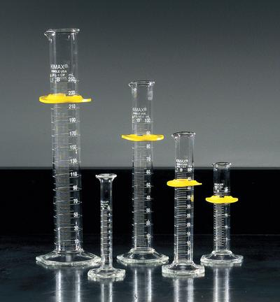 KIMBLE Graduated Cylinder: 25 mL, B, To Deliver (TD) - Class B Glass Graduated Cylinders