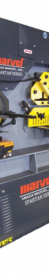 MARVEL Ironworker: 230V AC /Three-Phase, 5 Stations, 93 Tonf Hydraulic Force, 28 A Current, MSIW93D. Key specifications — attr69797: Punch; attr66073: MSIW93D; attr66076: MARVEL.