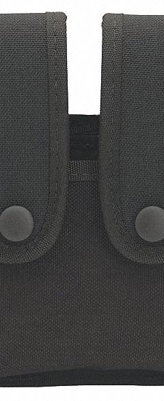 UNCLE MIKE'S Magazine Pouch: Black, Nylon, 5 1/4 in x 4 in, Snap Closure, For 2 1/4 in Belt Wd (MPN 88361). Key specifications — attr188437: Black; attr188438: Nylon; attr188431: Magazine Pouch.