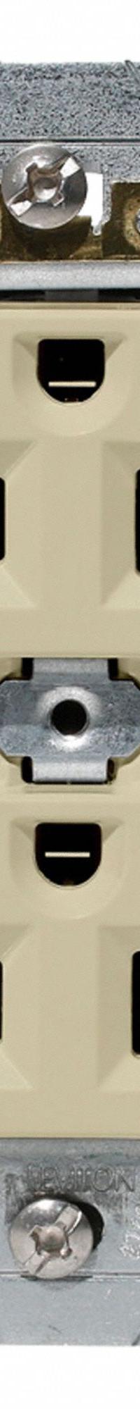 LEVITON Duplex Receptacle/Oultet, 20 Amp: Hospital Grade, Duplex, 5-20R, Ivory, 125V AC, 20 A (MPN C8300-I)