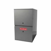 GOODMAN Residential Gas Furnace: 40,000 BtuH Heating Capacity Input, 1,200 cfm, Downflow Furnace (MPN GD9S800403AX). Key specifications — Overall Dimensions - H x W x D: 33-3/8 in x 14 in x 28 in; Air Flow: 1,200 cfm; California Low NOx Compliant: Yes; Brand: GOODMAN.