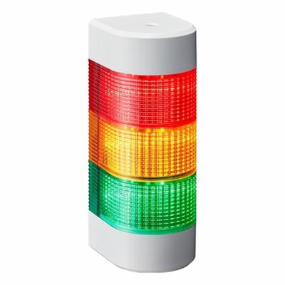 PATLITE Wall Mount Signal Tower: 3 Tier, Sounder Tier Included, IP54, Amber/Green/Red - Three-Tier Tower Light Assemblies