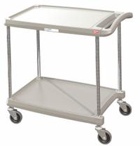Laboratory Utility Cart: 31 1/2 in Overall Lg, 18 3/8 in Overall Wd, 35 1/2 in Overall Ht, Polymer (MPN GRMY1627-24G). Key specifications — Brand: INSTOCK; Product Type: Lab Cart; Includes: (2) Shelves; Cart Material: Polymer.