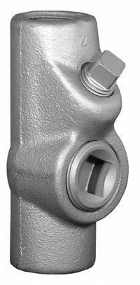 Sealing Fitting - Vertical and Horizontal: Iron, 1/2 in Trade Size, Female, NPT (MPN EYS-11). Key specifications — Brand: APPLETON ELECTRIC; Connection Type: Threaded; Thread Gender: Female; Ends - Hazardous Fittings: 1/2 in FNPT x 1/2 in FNPT; Material: Iron; Hazardous Location Rating: Class III; Thread Type: NPT; Standards: UL 886.