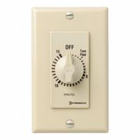 INTERMATIC Spring-Wound Timer: 15 min Max, SPST, 120/277V AC, No Wall Plate Included, Ivory (MPN FD15MC). Key specifications — Brand: INTERMATIC; Includes Hold: No Hold Included.