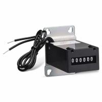 TRUMETER Electromechanical Counter: Rear Panel Mounting, 2 1/4 in x 1 1/2 in, 12 V DC – 48 V DC (MPN RV14-4916A). Key specifications — Mounting Style: Base; Standards: UL; Brand: TRUMETER; Manufacturer Part Number: RV14-4916A.