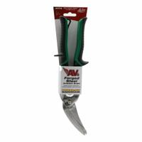 MALCO Aviation Snip: Left, 8 3/4 in Overall Lg, 1 1/2 in Cutting Lg, Steel, TPR, Steel (MPN AV8). Key specifications — attr308531: TPR; attr308530: Steel; attr308532: Steel; attr308533: Yes; attr308535: Cold Rolled Steel; attr308541: 28 ga (Stainless Steel); attr308546: Left; attr324897: MALCO.