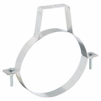 Duct Hanger: 8 in Duct, Steel, 10 3/8 in Lg, 8 in Wd (MPN 8010004181). Key specifications — Includes: (2) Piece Hanger; Brand: NORDFAB; Base Material: Steel; For Duct Shape: Round.