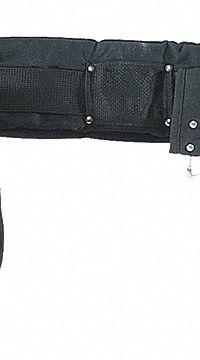 KLEIN TOOLS Tool Belt: 36 in to 40 in Waist Size, Pockets 27, Padded (MPN 5710L). Key specifications — Brand: KLEIN TOOLS; Padded: Padded; Belt Color: Black; Primary Application: Electrician.