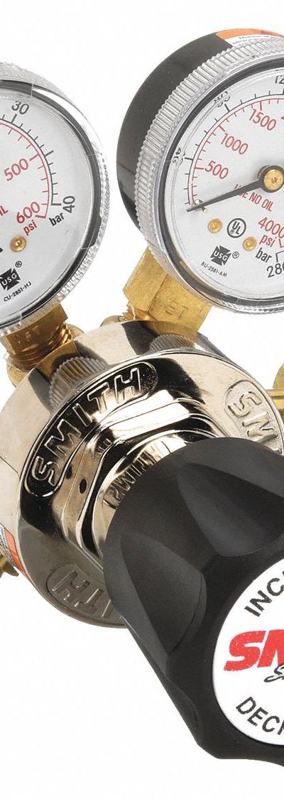 SMITH EQUIPMENT Gas Regulator: Single Stage - Purging Regulators
