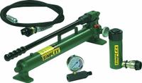 SIMPLEX Cylinder and Hand Pump Set: 10 ton Cylinder Nominal Capacity, 6 in Cylinder Stroke, R106 (MPN ST106A). Key specifications — attr96781: GT5; attr96779: R106; attr96780: P42; attr98877: SIMPLEX.