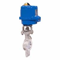 BONOMI Electrically Actuated Butterfly Valve: Stainless Steel, 24V AC/DC, 10 in Pipe Size, Wafer, 4 (MPN ME9100-002-10). Key specifications — Brand: BONOMI; Input Control Signal: Manual; Disc Material: Stainless Steel.