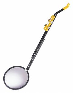 SEE ALL INDUSTRIES Inspection Mirror: 18 in Dia Mirror Size, Mirr. Mat. Glass, Mirr. Shp. Round (MPN DUC-PLX18C). Key specifications — attr1004918: SEE ALL INDUSTRIES; attr1004923: Metal; attr1016088: Wheels Included.