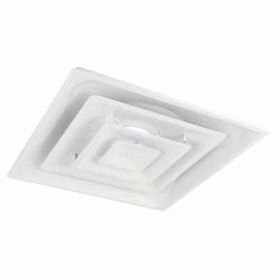 APPROVED VENDOR Diffuser: Ceiling, 23 3/4 in H, 23 3/4 in W, Lay-In, 6 in Duct, Steel, Square Cone - Square Cone Diffusers