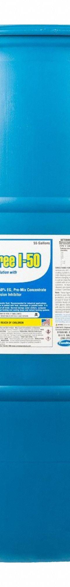COMSTAR Antifreeze: Frost Free I-50, Not Food Safe, 50% Concentration, Clear, 55 gal Drum (MPN 35-802). Key specifications — Brand: COMSTAR; Series: Frost Free I-50.