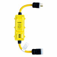 SOUTHWIRE GFCI: Manual Reset, 2 ft Lg, 10/3, L5-30P Plug, 30 A Current, 120V AC, L5-30R, Yellow (MPN 44830004-3). Key specifications — NEMA Plug Configuration: L5-30P; NEMA Receptacle Configuration: L5-30R; Brand: SOUTHWIRE; Voltage: 120V AC.