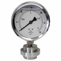 KODIAK CONTROLS Pressure Gauge: 0 psi to 30 psi, KC301, 4 in Dial, 316 Stainless Steel, Mineral Oil (MPN KC301L4030/DSM3511LP). Key specifications — Brand: KODIAK CONTROLS; Gauge Case Liquid: Glycerin; Seal Fill Liquid: Mineral Oil; Gauge Case Material: 304 Stainless Steel; Seal Lower Housing Material: 316 Stainless Steel; Accuracy: ±1.00%; Gauge Wetted Parts: Stainless Steel.