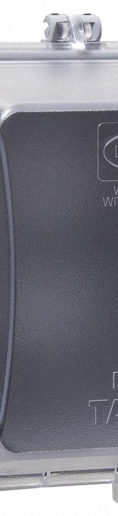 TAYMAC While In Use Weatherproof Cover: 2 Gangs, For Decora/GCFI Electrical Component Type, Vertical (MPN MM7420C). Key specifications — attr211022: TAYMAC; attr1046333: Clear; attr1046334: Polycarbonate; attr1046335: Decora/GCFI; attr1046340: Vertical.