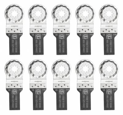FEIN Oscillating Tool Blade: 3/4 in Blade Wd, 3 13/16 in Overall Lg, Bi-Metal - Starlock Mounted Blades