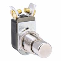 CARLING TECHNOLOGIES Miniature Pushbutton Switch: Non-Illuminated, Extended Profile, Metallic, 12 mm (MPN 110-SP). Key specifications — Brand: CARLING TECHNOLOGIES; Action: Maintained; Series: 110/316P; Push Button Material Type: Metallic.
