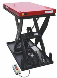 DAYTON Scissor Lift Table: Electric, 2,000 lb Load Capacity, 39 in Max Lifting Ht, 48 in Platform Lg (MPN 60NH55). Key specifications — attr925632: DAYTON; attr925651: 115V AC; attr925643: Hydraulic.