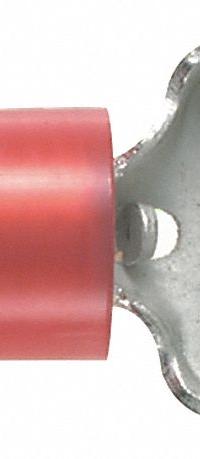 PANDUIT Wire Disconnect: Female Socket, Red, Nylon, Partial Coverage, 22 AWG – 18 AWG Wire Size (MPN DNF18-250-C). Key specifications — attr1307035: PANDUIT; attr1307036: DNF18-250-C.