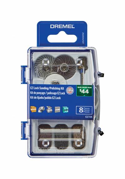 DREMEL Rotary Tool Accessory Kit: Rotary Accessory Kit, 8 Pieces, Case Included - Rotary Tool Bit & Attachment Sets