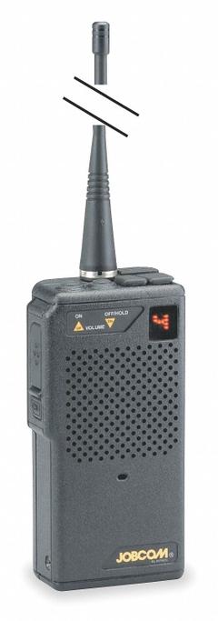 RITRON Handheld Two Way Radio: Jobcom JMX Series, UHF, Analog, 2 W, 10 Channels, Numeric, 11.9 hr (MPN JMX446D). Key specifications — Color: Black; FCC License Required: Yes.