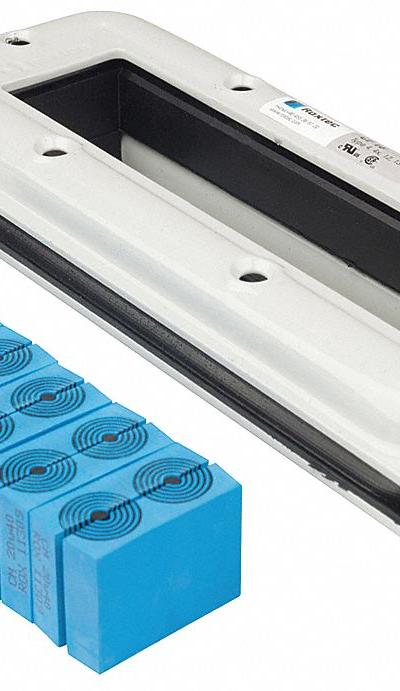 ROXTEC Cable/Pipe Seal: 5 Ports - Rectangular Opening Cable & Pipe Seals