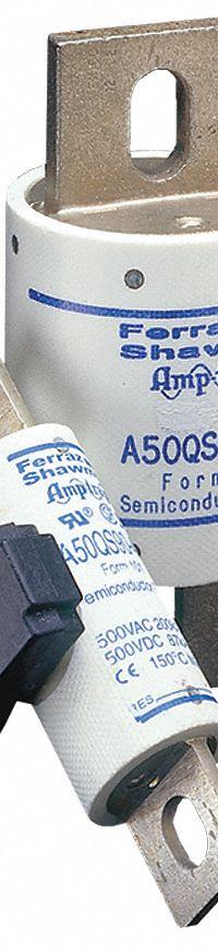 Semiconductor Fuse: A50QS Series, Fast-Acting, 225 A, 500 V AC, 500 V DC DC Volt Rating (MPN A50QS225-4). Key specifications — Series: A50QS; Brand: MERSEN; Voltage Type: AC/DC.