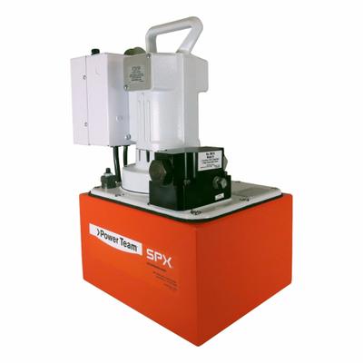 POWER TEAM Electric Pump: 10,000 psi Max. Op Pressure, 704 cu in/min Max. Flow Rate - Corded High-Power Portable Electric Hydraulic Pump Units