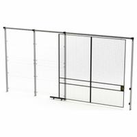 HUSKY RACK & WIRE Slide Door: 10 ft H x 10 ft W x 1 3/4 in D, Black, Powder-Coated (MPN V541010). Key specifications — attr1283297: Powder-Coated; attr1283316: Steel; attr1283313: Yes; attr1283333: HUSKY RACK & WIRE.
